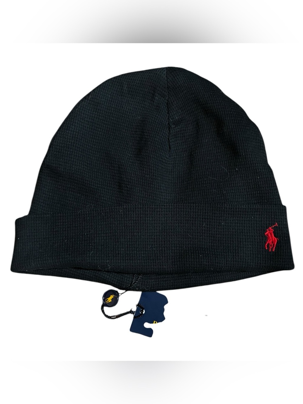 Polo Ralph Lauren Waffle Knit Beanie Black